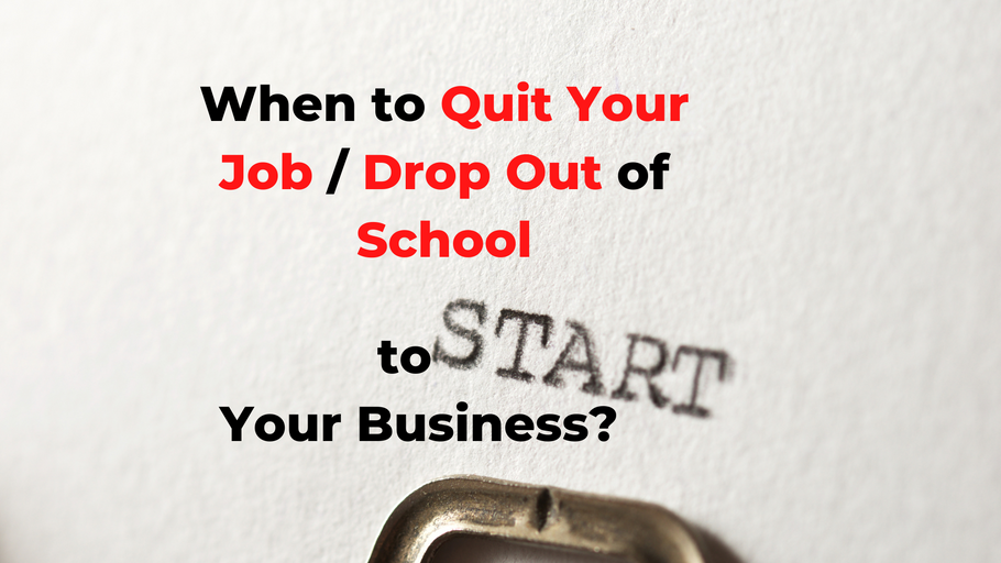 Beyond Alpha Podcast | When to Quit Your Job / Drop Out of School to Start Your Business?