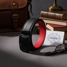 Load image into Gallery viewer, Mando Black Leather Belt