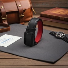 Load image into Gallery viewer, Mando Black Leather Belt