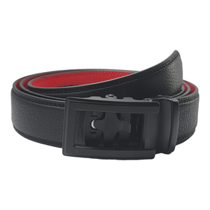 Black Trad Black Leather Belt