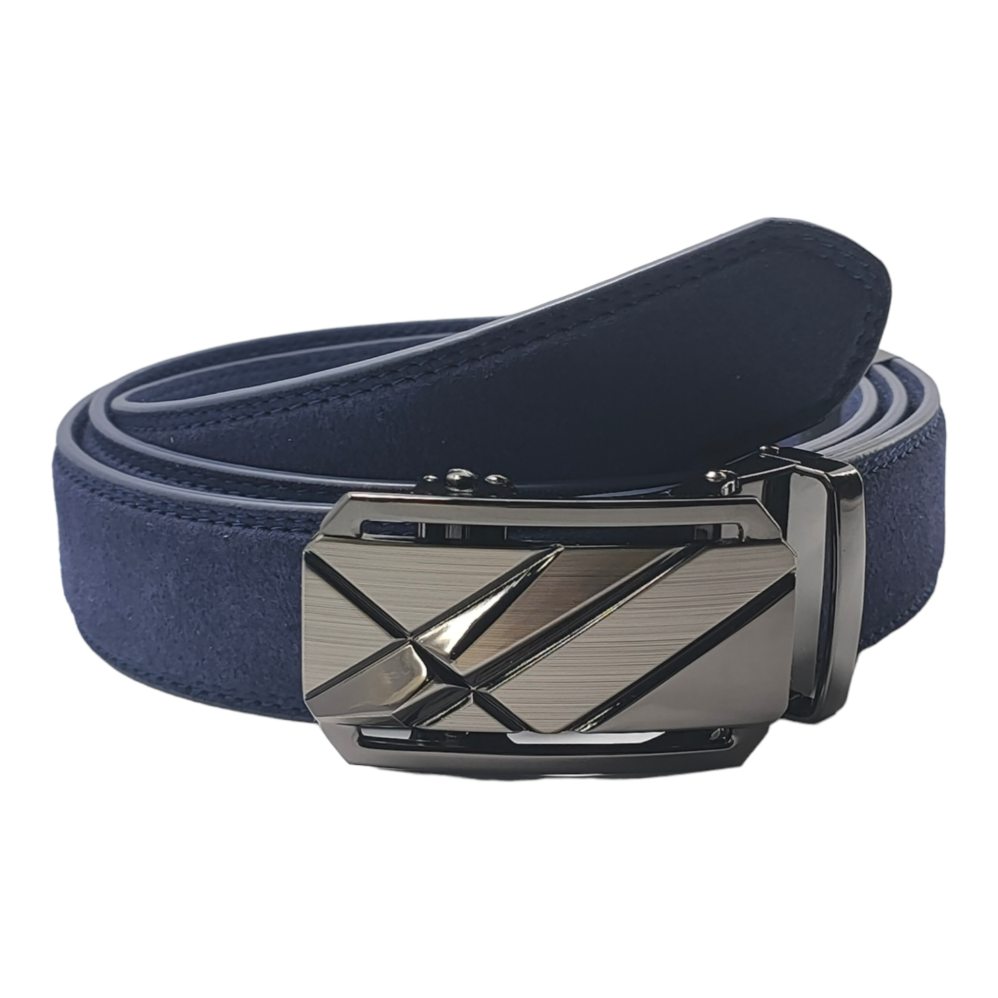Beyond Alpha | Waves Midnight Blue Suede Belt display picture 1
